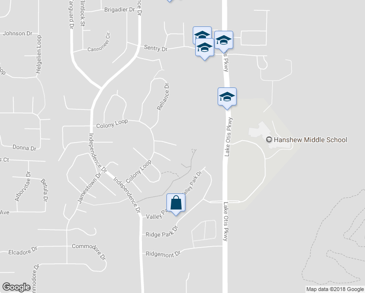 map of restaurants, bars, coffee shops, grocery stores, and more near 2391 Stonebridge Circle in Anchorage