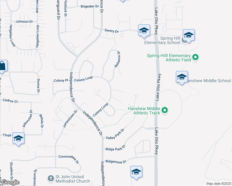 map of restaurants, bars, coffee shops, grocery stores, and more near 2331 Yorktown Circle in Anchorage