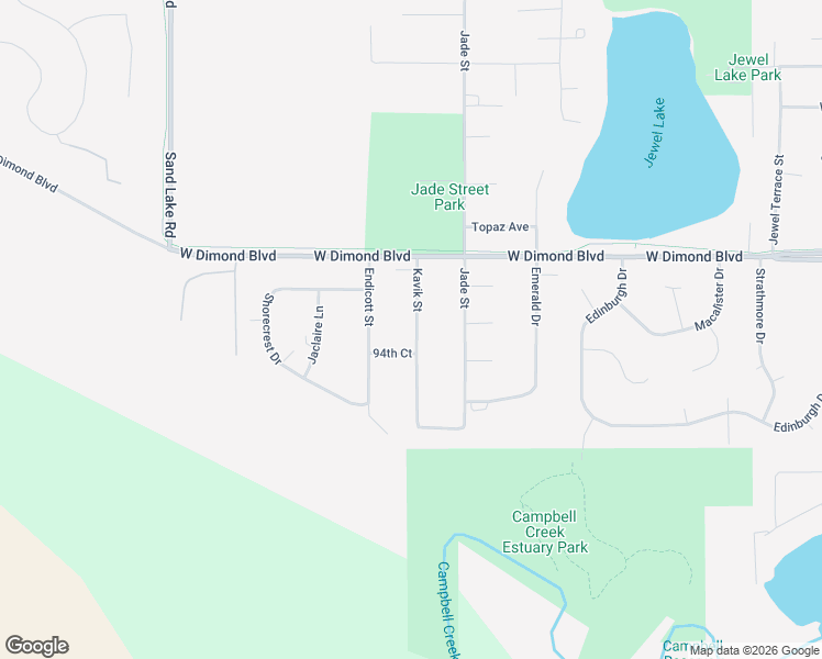 map of restaurants, bars, coffee shops, grocery stores, and more near 9414 Kavik Street in Anchorage