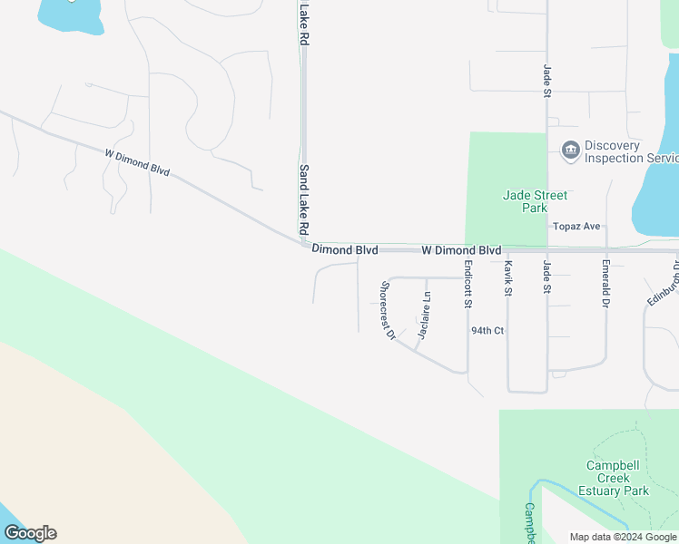 map of restaurants, bars, coffee shops, grocery stores, and more near 5404 West Dimond Boulevard in Anchorage