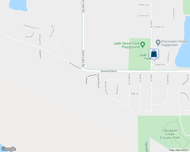 map of restaurants, bars, coffee shops, grocery stores, and more near 5406 Seacliff Terrace Place in Anchorage