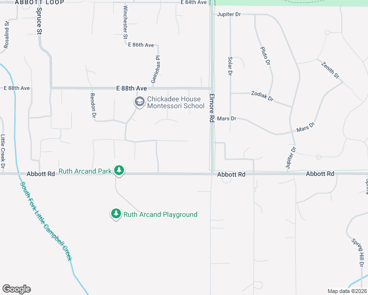map of restaurants, bars, coffee shops, grocery stores, and more near 4050 Winchester Loop in Anchorage