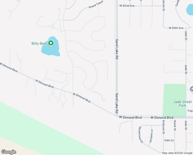 map of restaurants, bars, coffee shops, grocery stores, and more near 8893 Dry Creek Loop in Anchorage
