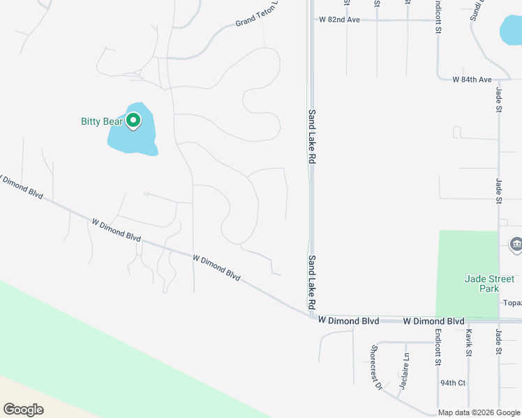 map of restaurants, bars, coffee shops, grocery stores, and more near 8893 Dry Creek Loop in Anchorage
