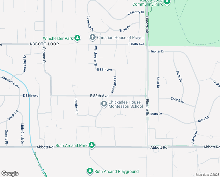 map of restaurants, bars, coffee shops, grocery stores, and more near 8730 Geirinhas Place in Anchorage