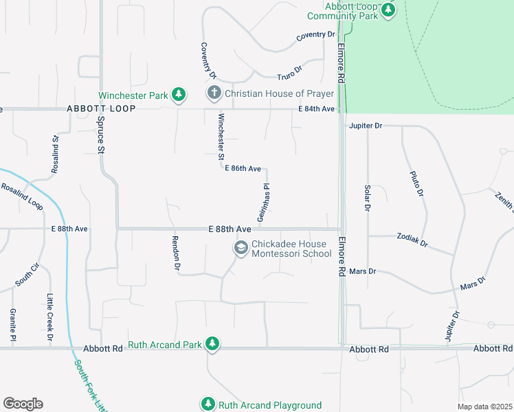 map of restaurants, bars, coffee shops, grocery stores, and more near 8730 Geirinhas Place in Anchorage