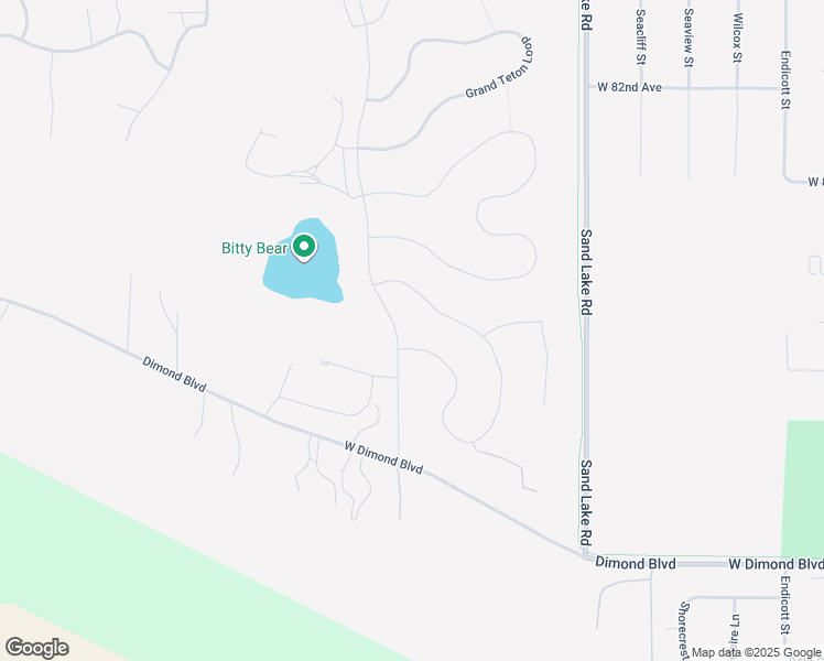 map of restaurants, bars, coffee shops, grocery stores, and more near 8936 Dry Creek Loop in Anchorage