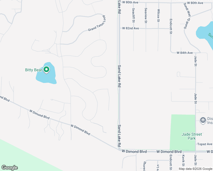 map of restaurants, bars, coffee shops, grocery stores, and more near 5809 Big Bend Loop in Anchorage
