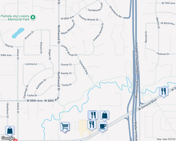 map of restaurants, bars, coffee shops, grocery stores, and more near 1951 Bluegrass Circle in Anchorage