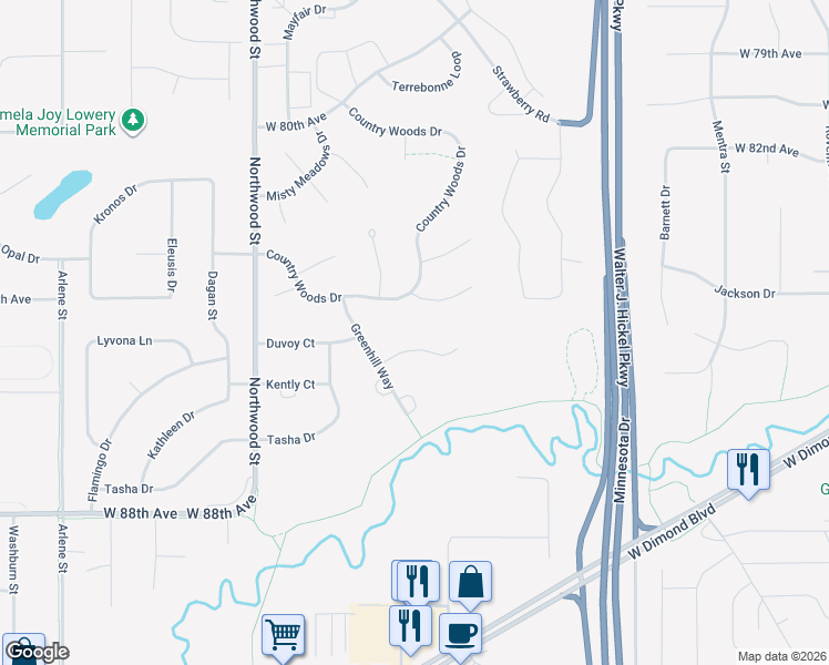 map of restaurants, bars, coffee shops, grocery stores, and more near 1951 Bluegrass Cir in Anchorage