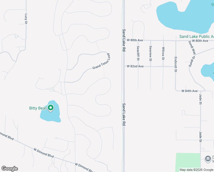 map of restaurants, bars, coffee shops, grocery stores, and more near 5699 Big Bend Loop in Anchorage