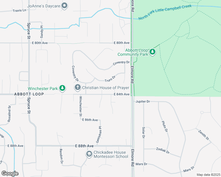 map of restaurants, bars, coffee shops, grocery stores, and more near 4000 East 84th Avenue in Anchorage