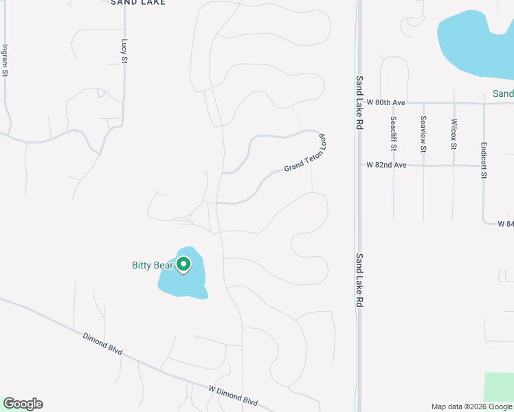 map of restaurants, bars, coffee shops, grocery stores, and more near 5527 Big Bend Loop in Anchorage