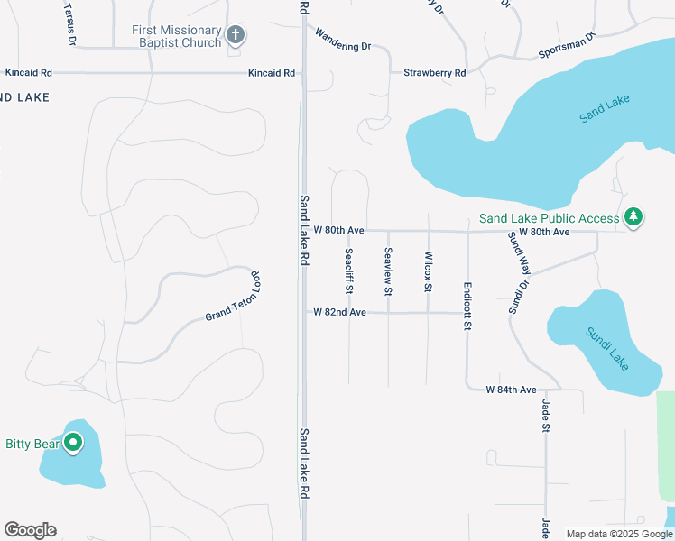 map of restaurants, bars, coffee shops, grocery stores, and more near 8054 Seacliff Street in Anchorage