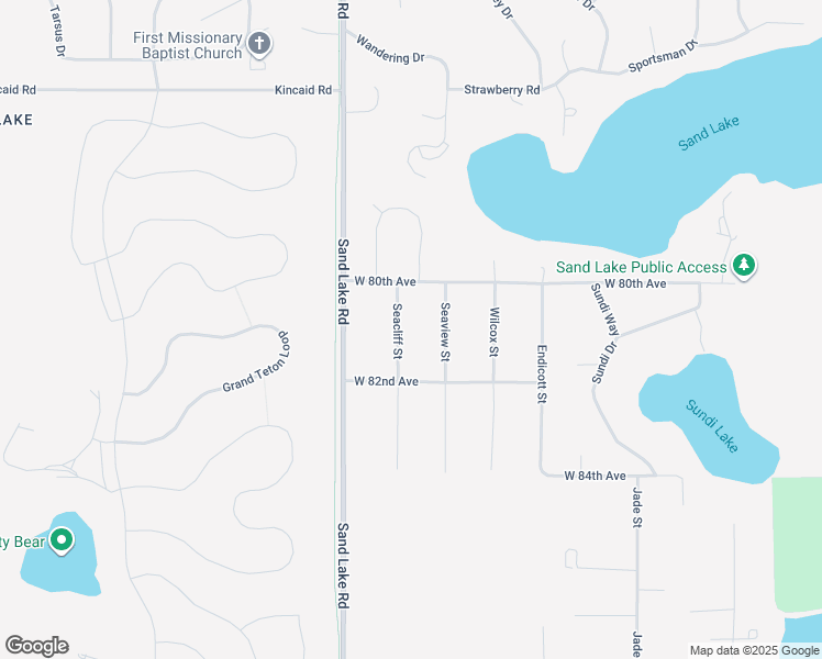 map of restaurants, bars, coffee shops, grocery stores, and more near 8055 Seacliff Street in Anchorage