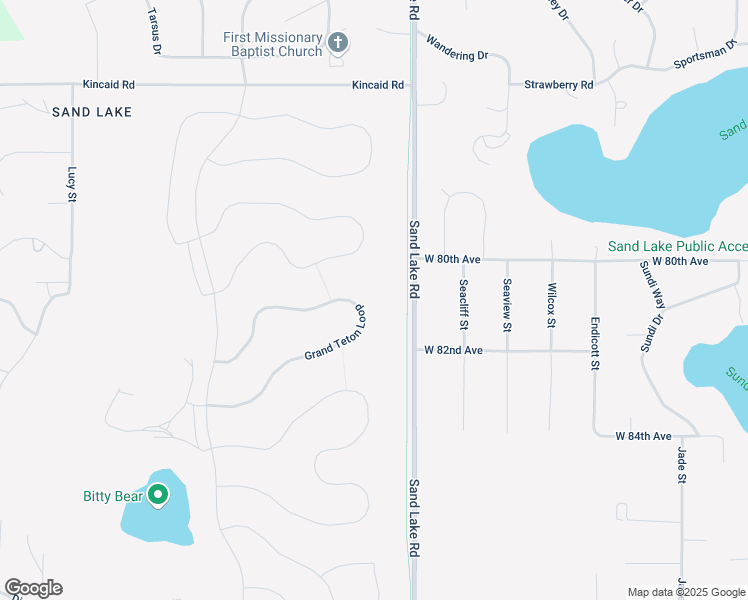 map of restaurants, bars, coffee shops, grocery stores, and more near 5703 Grand Teton Loop in Anchorage