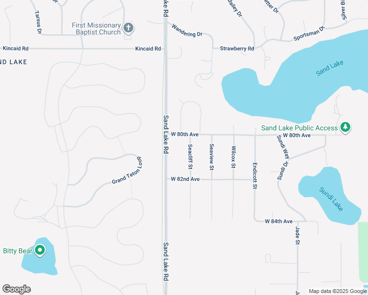 map of restaurants, bars, coffee shops, grocery stores, and more near 8054 Seacliff Street in Anchorage