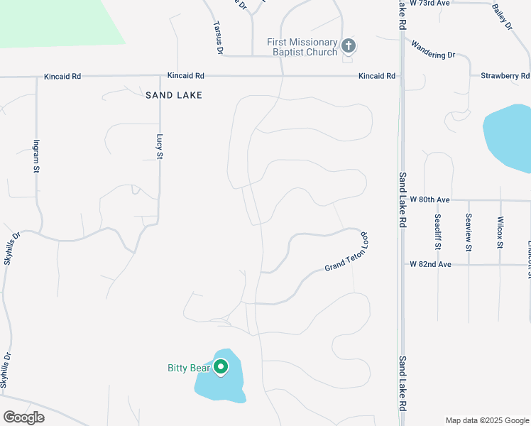 map of restaurants, bars, coffee shops, grocery stores, and more near 5901 Kenai Fjords Loop in Anchorage