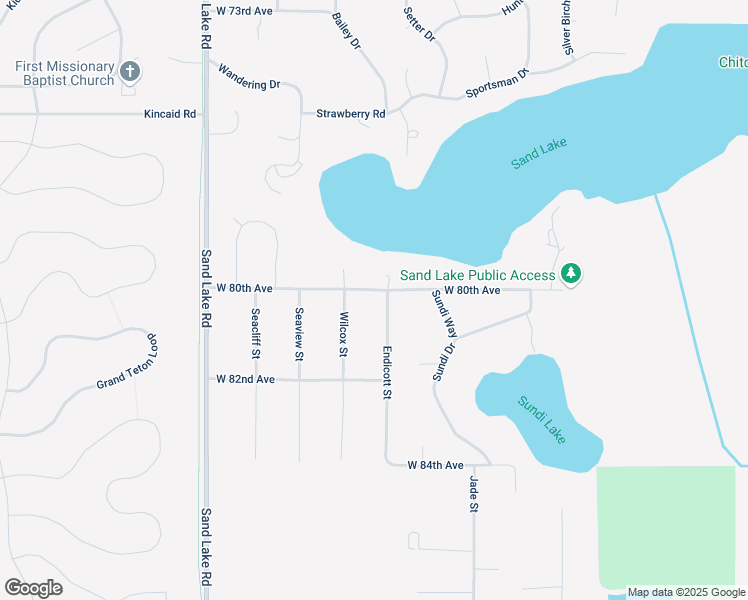map of restaurants, bars, coffee shops, grocery stores, and more near 8055 Endicott Street in Anchorage