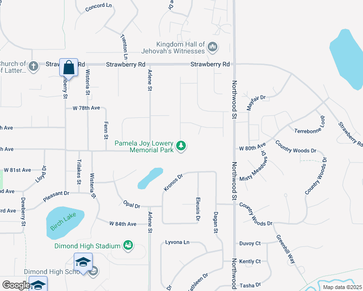 map of restaurants, bars, coffee shops, grocery stores, and more near 7961 Ascot Street in Anchorage