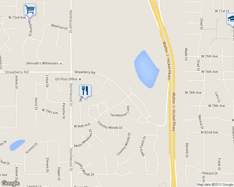 map of restaurants, bars, coffee shops, grocery stores, and more near 1851 West 80th Avenue in Anchorage
