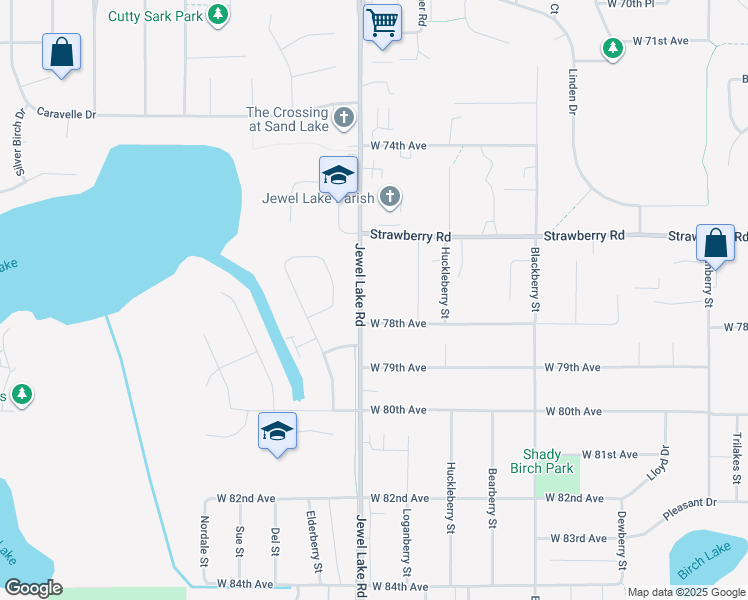 map of restaurants, bars, coffee shops, grocery stores, and more near 3913 Brentwood Circle in Anchorage