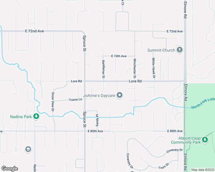 map of restaurants, bars, coffee shops, grocery stores, and more near 7551 Randamar Street in Anchorage