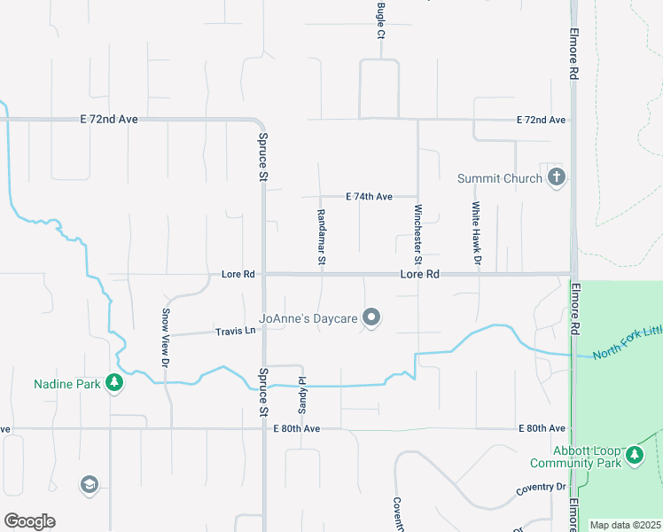 map of restaurants, bars, coffee shops, grocery stores, and more near 7551 Randamar Street in Anchorage
