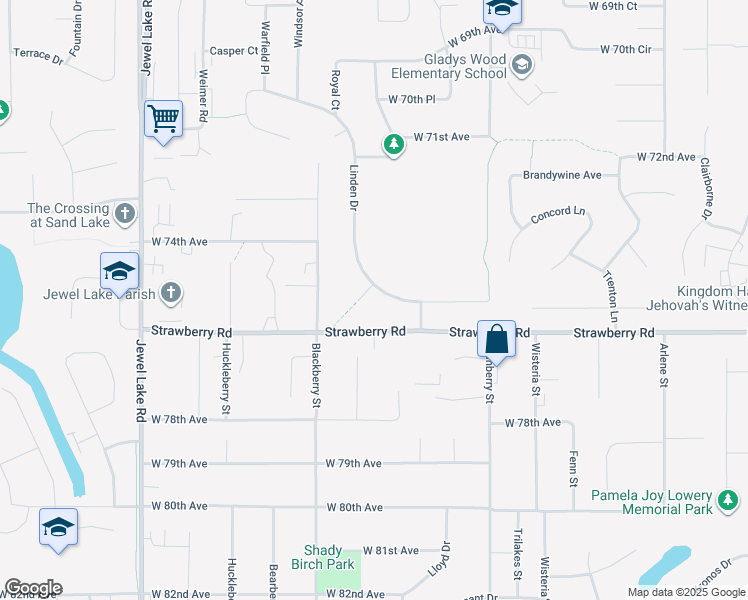 map of restaurants, bars, coffee shops, grocery stores, and more near 3234 Linden Drive in Anchorage