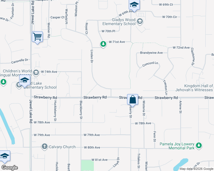 map of restaurants, bars, coffee shops, grocery stores, and more near 3203 Linden Drive in Anchorage