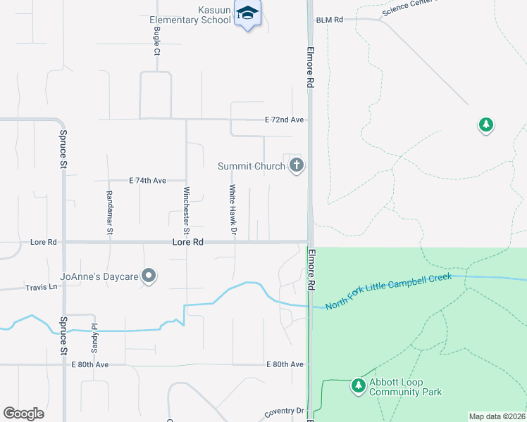 map of restaurants, bars, coffee shops, grocery stores, and more near 7359 Feather Place in Anchorage