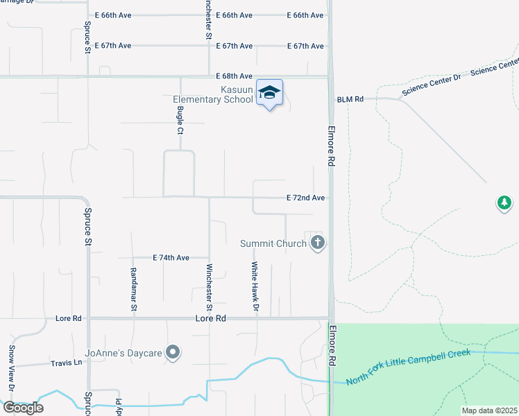 map of restaurants, bars, coffee shops, grocery stores, and more near 4001 Red Talon Drive in Anchorage