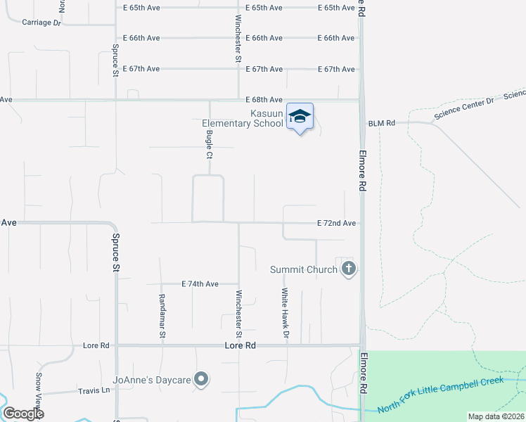 map of restaurants, bars, coffee shops, grocery stores, and more near 7040 Travis Circle in Anchorage