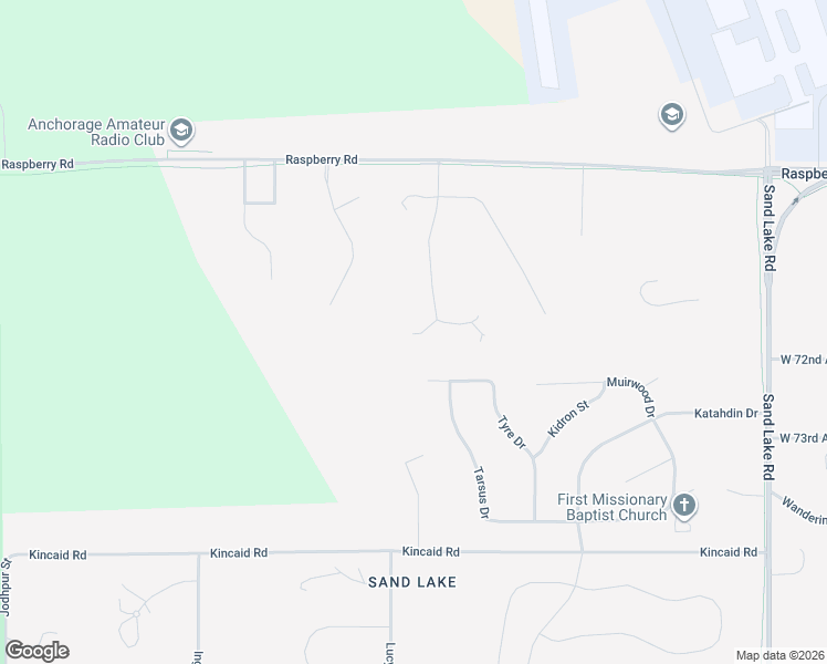 map of restaurants, bars, coffee shops, grocery stores, and more near 6234 Tanaina Drive in Anchorage