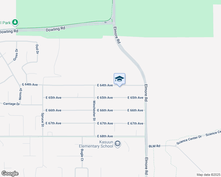 map of restaurants, bars, coffee shops, grocery stores, and more near 3900 E 64th Ave in Anchorage