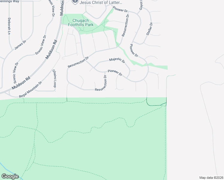 map of restaurants, bars, coffee shops, grocery stores, and more near 4311 Butte Circle in Anchorage
