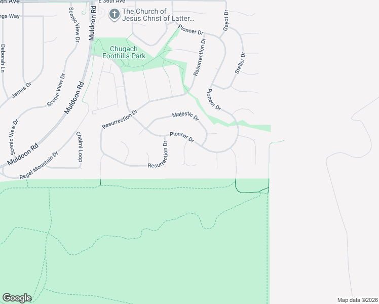 map of restaurants, bars, coffee shops, grocery stores, and more near 4311 Butte Cir in Anchorage
