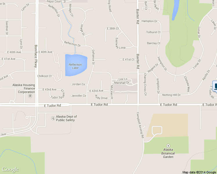 map of restaurants, bars, coffee shops, grocery stores, and more near 4216 McLean Place in Anchorage