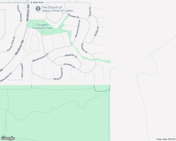 map of restaurants, bars, coffee shops, grocery stores, and more near 8401 Pioneer Dr in Anchorage