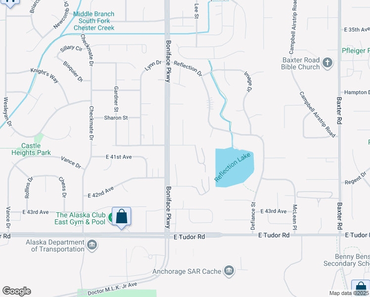 map of restaurants, bars, coffee shops, grocery stores, and more near in Anchorage