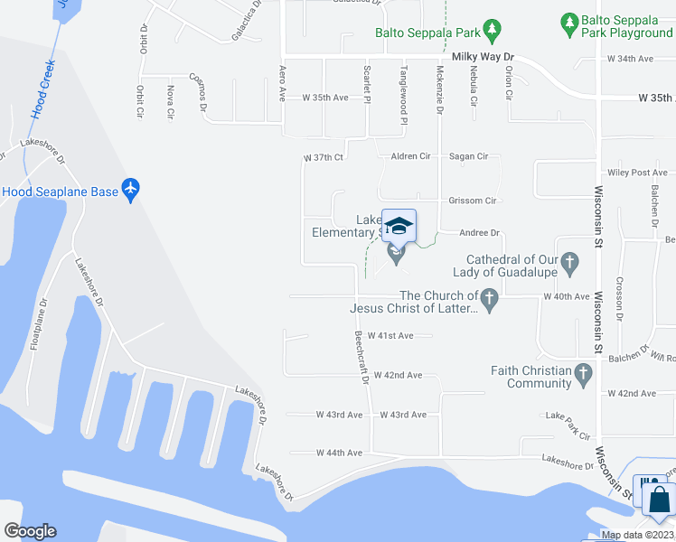 map of restaurants, bars, coffee shops, grocery stores, and more near 3722 Roald Amundsen Avenue in Anchorage