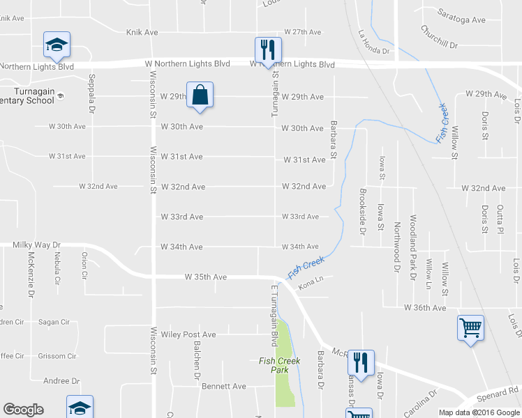 map of restaurants, bars, coffee shops, grocery stores, and more near in Anchorage