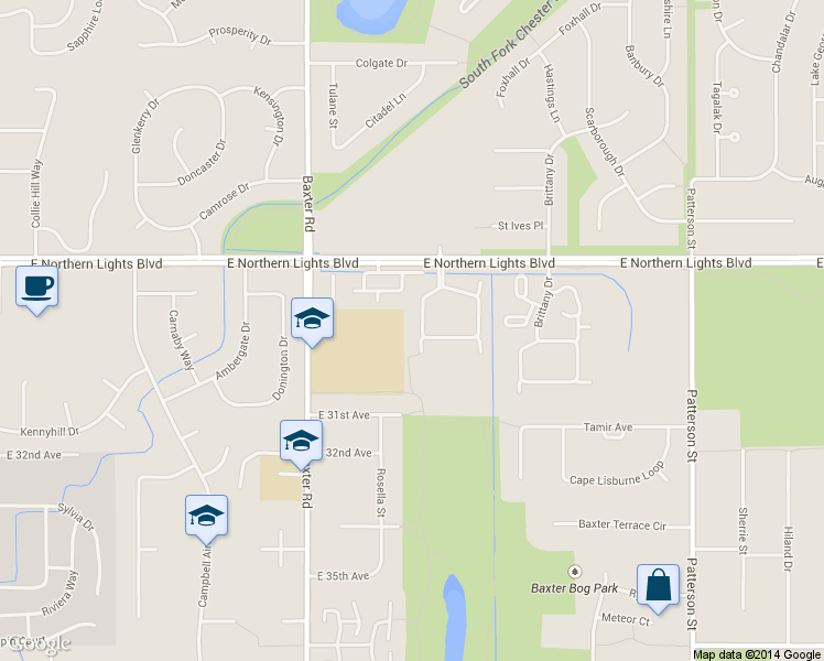 map of restaurants, bars, coffee shops, grocery stores, and more near 6522 Cimarron Circle in Anchorage
