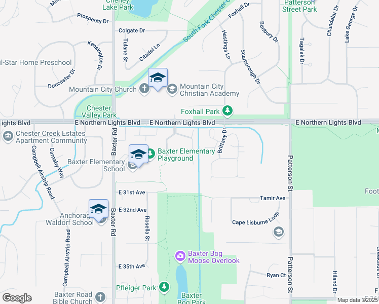 map of restaurants, bars, coffee shops, grocery stores, and more near 6557 Cimarron Circle in Anchorage