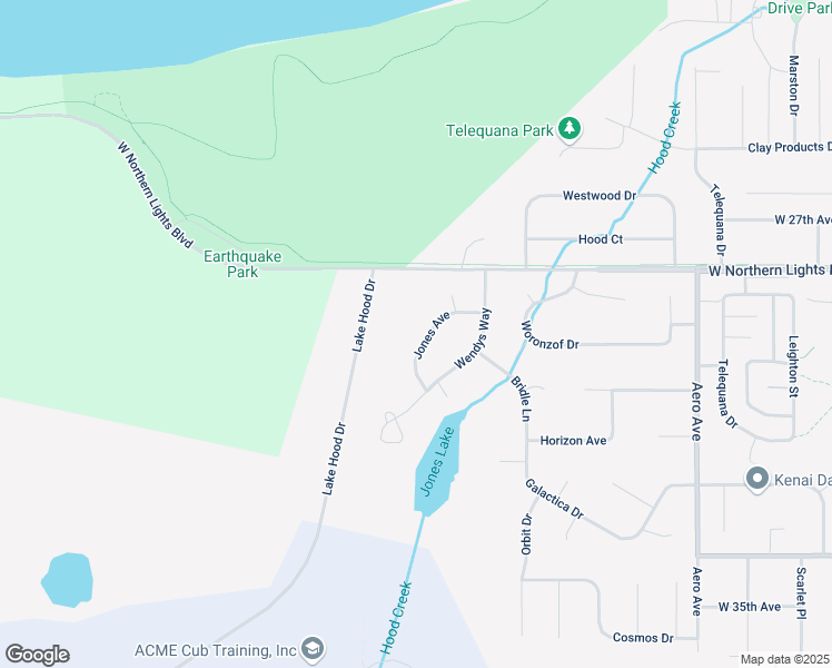 map of restaurants, bars, coffee shops, grocery stores, and more near 2906 Jones Ave in Anchorage