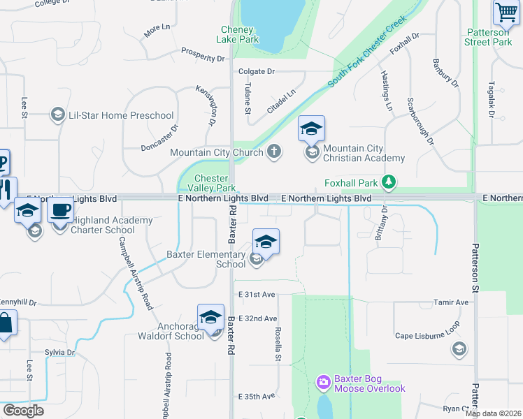 map of restaurants, bars, coffee shops, grocery stores, and more near in Anchorage