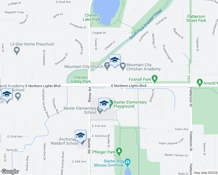 map of restaurants, bars, coffee shops, grocery stores, and more near in Anchorage