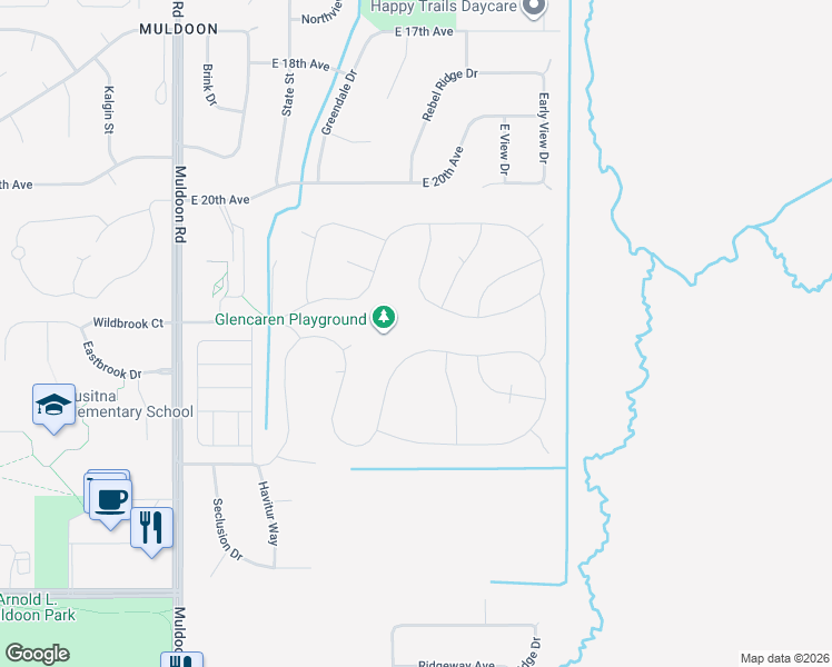 map of restaurants, bars, coffee shops, grocery stores, and more near 663 Pop Carey Drive in Anchorage