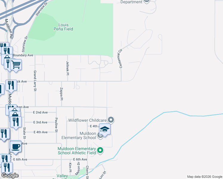 map of restaurants, bars, coffee shops, grocery stores, and more near in Anchorage