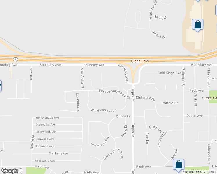 map of restaurants, bars, coffee shops, grocery stores, and more near 179 Rusty Allen Place in Anchorage